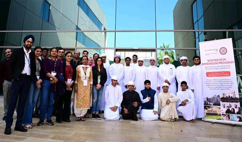 Students attending winter program at IIT Delhi - Abu Dhabi