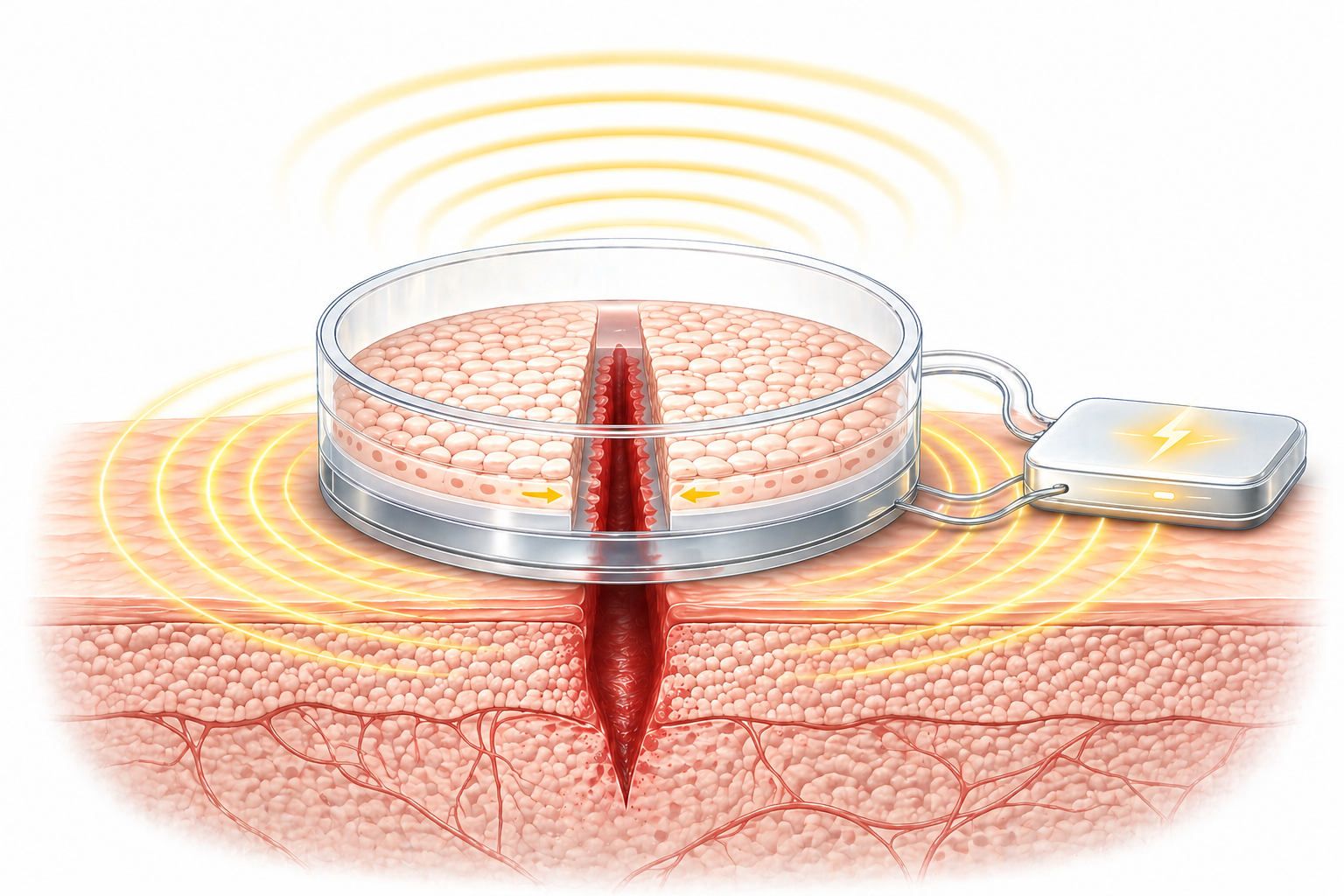 Self-powered wound healing research